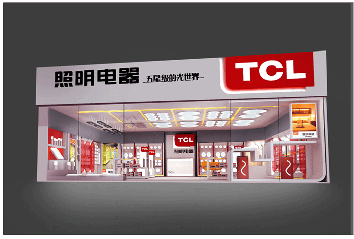 TCL照明電器品牌店設(shè)計案例1